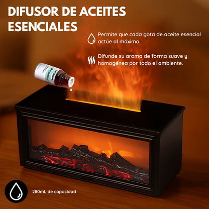Difusor de Aromas con Efecto Fuego